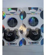 2 Pack Deal Popsockets PopMount 2 Multi Surface Popsocket Mount Black - £20.50 GBP