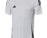 Adidas Tiro 24 Jersey Men&#39;s Soccer T-shirt Football Tee White AsiaFit NW... - $41.31
