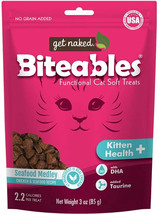 [Pack of 4] Get Naked Kitten Health Biteables Seafood Medley Flavor 3 oz - £33.63 GBP