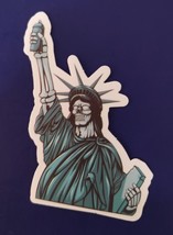 Lady Liberty Punk Adult Humor Sticker For Skateboard Bottle Guitar - $3.75