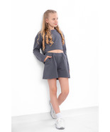 Teen Girls’ 2-Piece Set – Cropped Top &amp; Loose Shorts in Soft Cotton Knit... - $49.64 CAD+