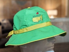 Vintage Masters Women&#39;s Golf/Sun Hat Bonnet Green w/ Yellow Ribbon GTH  - £35.10 GBP