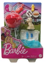 Barbie Mattel Barbecue Cookout BBQ Grill Cooler Food Smell &amp; Puppy Play Set - £14.09 GBP