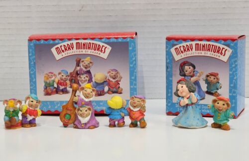 Primary image for Hallmark Merry Miniatures Snow White Dancing Dwarf and Six Merry Dwarfs Figures