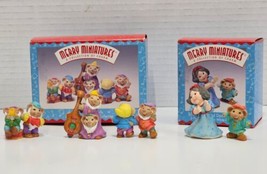 Hallmark Merry Miniatures Snow White Dancing Dwarf and Six Merry Dwarfs Figures - £11.45 GBP