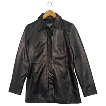 VTG Banana Republic Jacket Womens Medium Black Leather Butter Soft Moto ... - $5,526.79 MXN