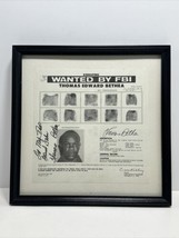 Framed FBI Wanted Poster Signed by The Person Wanted Thomas Edward Bethea - $39.95