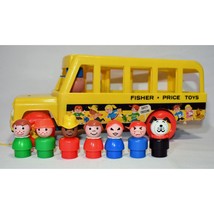 Vintage Fisher Price Little People School Bus #192 Set Complete 0625!!! - $49.50