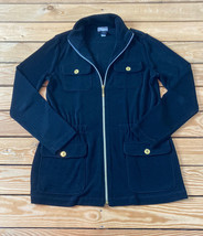 Chicos travelers Women’s full zip pocket jacket size 0 black R8 - £21.29 GBP