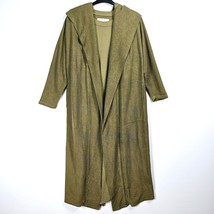 Free People Oversized Hooded Duster &amp; T-Shirt Dress Set Khaki Size XS UK... - $59.12