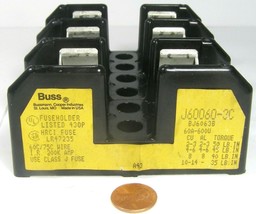 Bussmann Fuse Holder Block J60060-3C Approx.5x4x2&quot; 3-Fuse Class:J   ZAE - £31.43 GBP