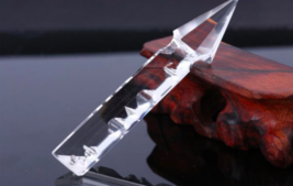 10pcs 76MM Spear U-Drop Crystal Glass Lamp Sconce Chandelier Prisms Wedding Part - £11.87 GBP