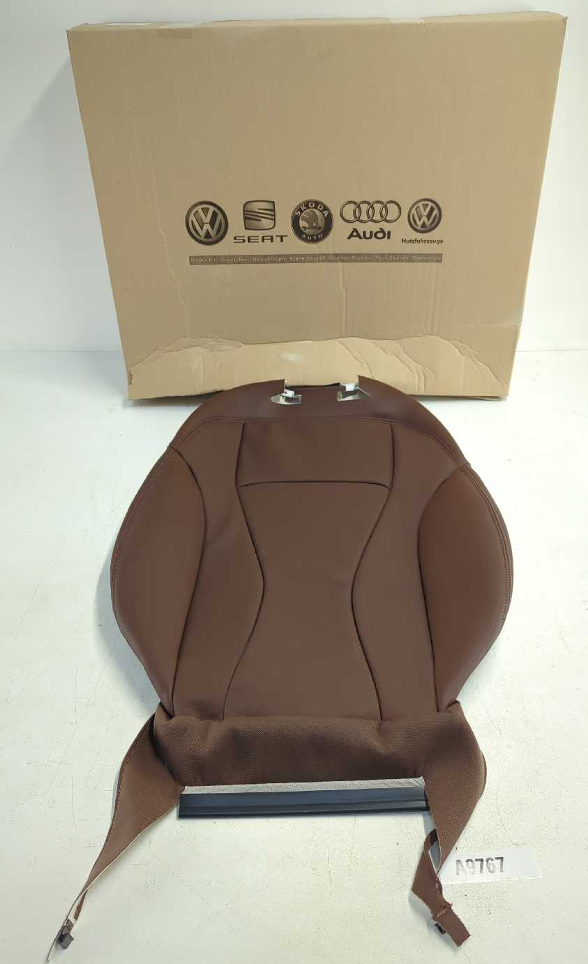 Primary image for New OEM Audi Original Leather Seat Cover Upper 2017-2019 Q7 4M0881806AR0A brown
