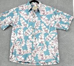 Cooke Street Honolulu Hawaiian Shirt Mens Tropical Leaf Print 100% Cotto... - $34.64