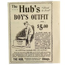 Hubs Boys Outfit Full Suit 1894 Advertisement Victorian Clothes ADBN1bbb - £7.85 GBP