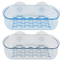 2 Pc Wall Mount Shower Bath Soap Bar Holder Dish Tray Suction Cups Draining Rack - £15.17 GBP