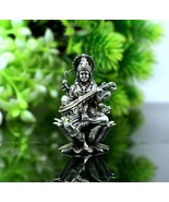 925 sterling silver Goddess Saraswati statue, figurine, puja article art121 - £225.84 GBP