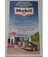 Vintage Mobil Gas Southern New England Road Map 1965 - $4.99