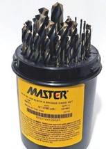 1/16&quot; thru 1/2&quot; Set 321MD (x29) 135 Degree HSS Black &amp; Bronze Drill Set ... - $141.32