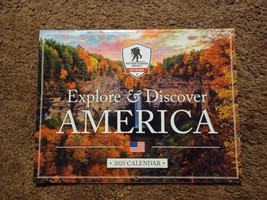 Explore &amp; Discover America 2025 Wall Calendar Wounded Warrior Project 20 Years - £7.63 GBP