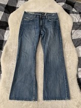 Buffalo David Bitton Mens Blue Bootcut Denim Jeans Size 36x32 Y2K Style - $19.56