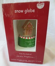 Sandra Magsamen &quot;Happy Holidays&quot; Snow Globe Gingerbread House NIB - £7.86 GBP