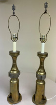 Matching pair Stiffel Brass table lamps 31 Inch Made in Japan - $173.25