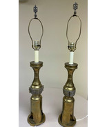 Matching pair Stiffel Brass table lamps 31 Inch Made in Japan - $3,269.39 MXN