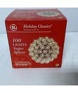GE Holiday Classics 100 Light Super Sphere 6&quot; Diameter Clear Indoor/Outd... - $24.90