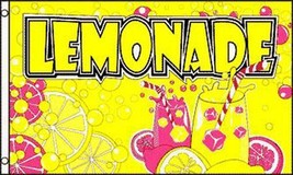 New Lemonade 3 X 5 Flag 3x5 Decor Advertising FL510 Stand Sign Drinks Lemon 3x5 - £5.29 GBP