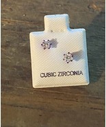 Cubic Zirconia Stud Earrings - $9.99