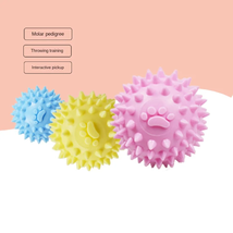 Small Dog Pets Chewing Toy Molar Cleaning Tooth TPR Bite-Resistant  Ball  - £6.23 GBP