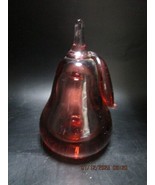 MURANO GLASS PAPERWEIGHT RED PEAR 5&quot; [PPWA] - $54.16 CAD