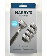 *Harry&#39;s Ink Chrome 5-Blade Men&#39;s Razor 1 Razor Handle + 5 Razor Blade R... - €11,58 EUR