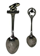 Sea World Souvenir Spoons Lot of 2 Stainless Steel San Diego - £6.36 GBP