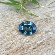 Natural Blue Green Sapphire | Oval Cut | 0.87 Carat | 6.30x4.90 mm | Loose Sapph - £338.53 GBP