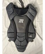 Marucci Chest Protector Youth Small 12” Black &amp; Gray Baseball MCATCH-BLKSM - $50.17 CAD