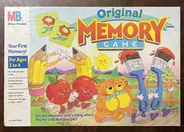 Original MB MEMORY GAME 1990 Vintage COMPLETE + Bonus Minnie Mouse Memor... - £27.38 GBP