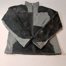 Patagonia Women Black/Gray Full Zip Polartec Thermal Pro Fleece Jacket Chest 38" image 9