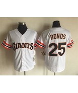 SF Giants #25 Barry Bonds Jersey Old Style Uniform White - €39,08 EUR