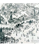 1980s Kremlin Moscow USSR Laminated Print Travel Bureau Russia Vintage D... - $40.83 CAD