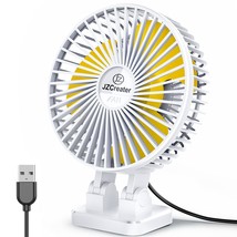 Usb Desk Fan, Mini Fan Portable, 3 Speeds Desktop Table Cooling Fan, Plu... - $18.99