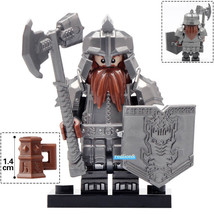 Dwarf Warrior The Lord of the Rings Minifigure Compatible Lego Bricks - £2.36 GBP