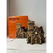 Department 56 Snow Village Halloween The Haunted Church Lighted Building - $125.00