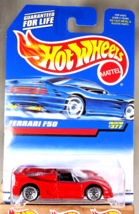 1997 Hot Wheels Mainline/Collector #377 FERRARI F50 Red w/Chrome Lace Sp India - £11.20 GBP