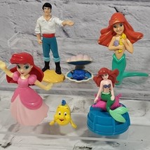 Disney Little Mermaid Figures Lot of 6 Some Vintage Assorted Ariel  - £15.25 GBP