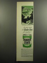 1952 Quaker State Motor Oil Ad - On the highways of South Dakota - $18.49