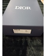CHRISTIAN DIOR BLUE GRAINEY CARDBOARD GIFT FILE BOX +LID 13&quot;X9.5&quot;X4.5&quot; B... - $409.51 MXN