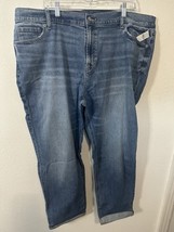 Old Navy Blue Denim Mid Rise Cuff Hem Boyfriend Jeans Size 18 - $19.79