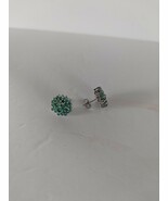 Emerald Earrings 6x4mm 925 Sterling Silver  - $68.31 CAD